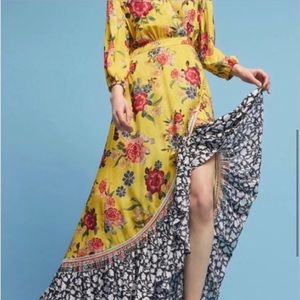 Farm Rio M Yellow Maxi Dress